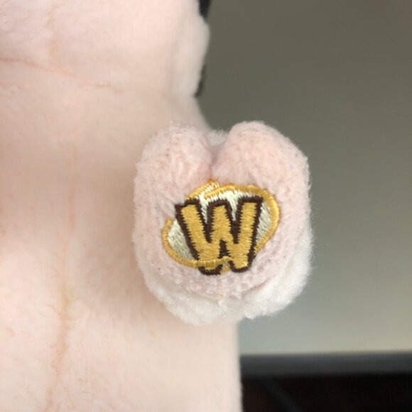 Ganz Webkinz Pig Black/White Pink Plush Stuffed Animal Toy Collectible 8" - Picture 8 of 10